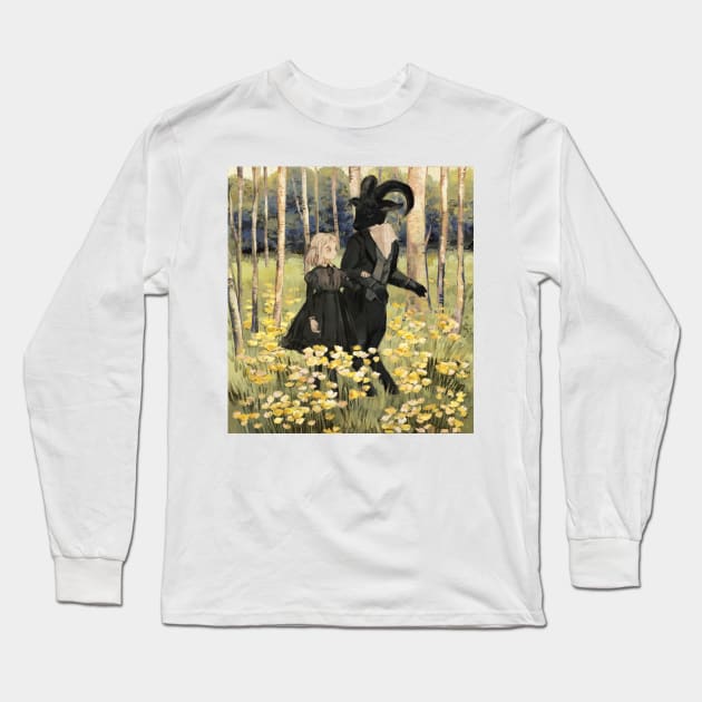 The Butler of the Black Goat Long Sleeve T-Shirt by rt0no